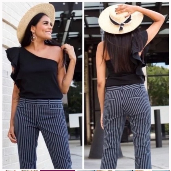 Banana Republic Sloan Stripe Pants - Picture 1 of 15